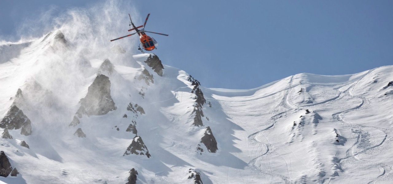 Heliskiing by Glove